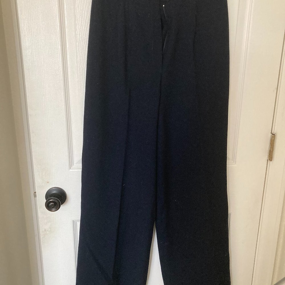 Ralph Lauren  Wool Lined Navy Slacks - Size 8